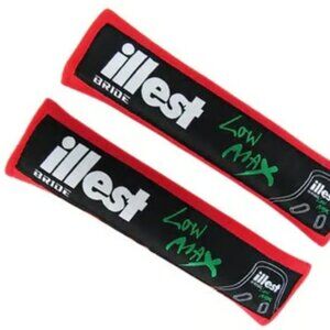 Illest Bride Red Seat Belt Cover X2